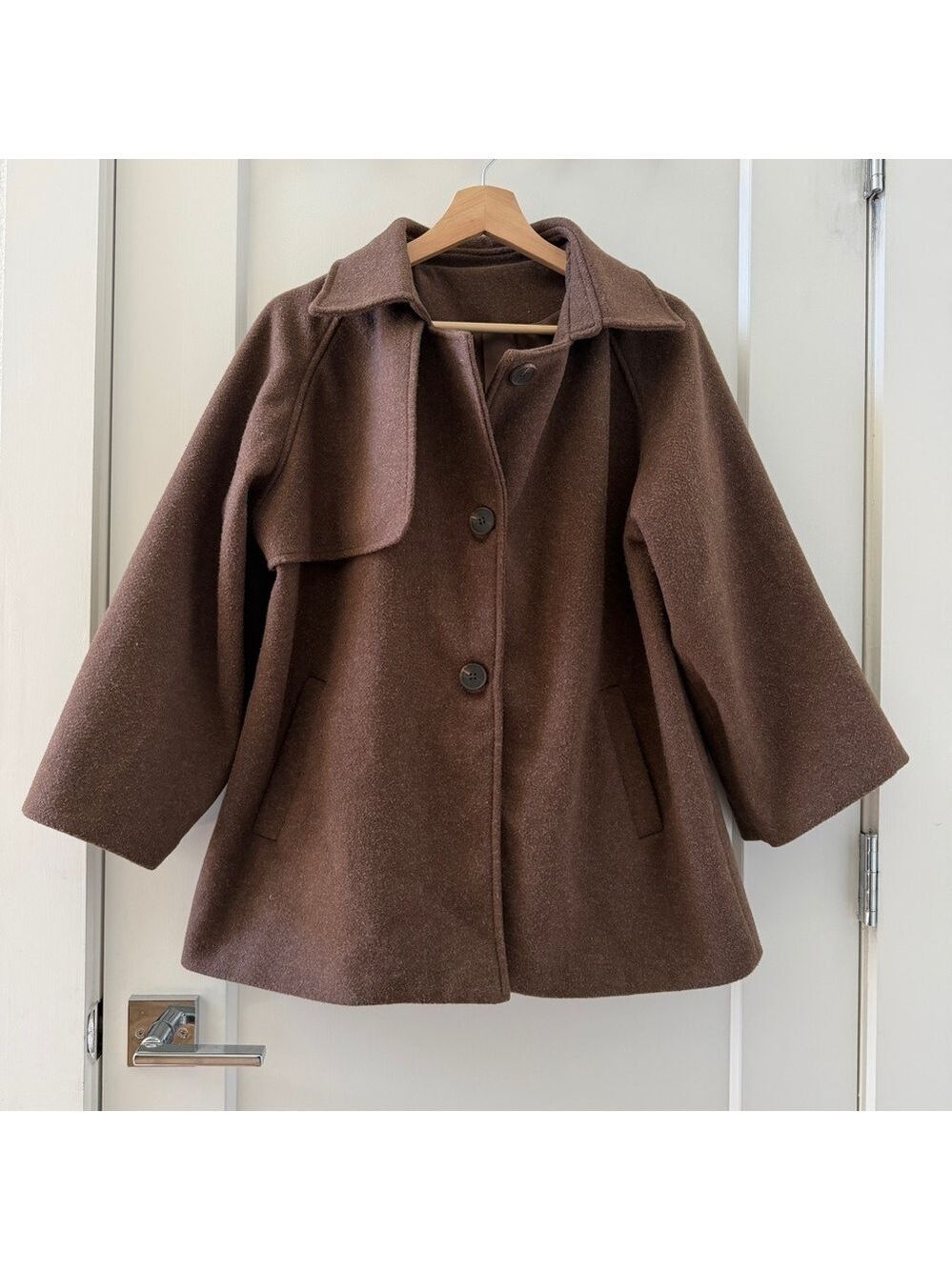 Coffee Brown Womens Coat Blazer Jacket